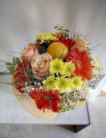 Bouquet di gerbere con limone